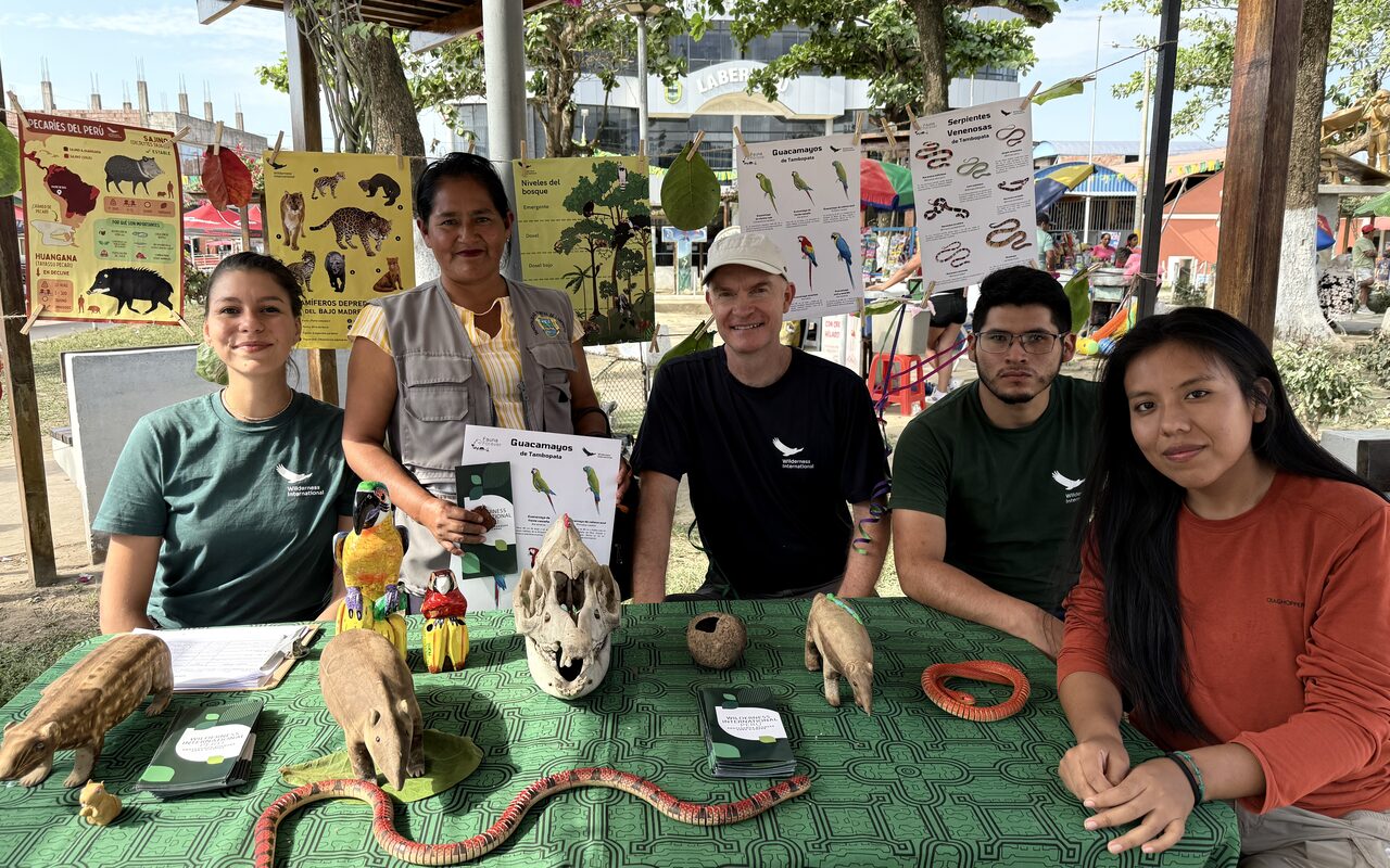Participants in an environmental education project in Peru